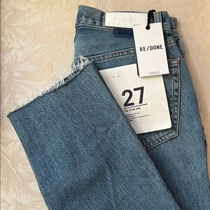 Re/Done Straight Leg Jeans (Size: 27)